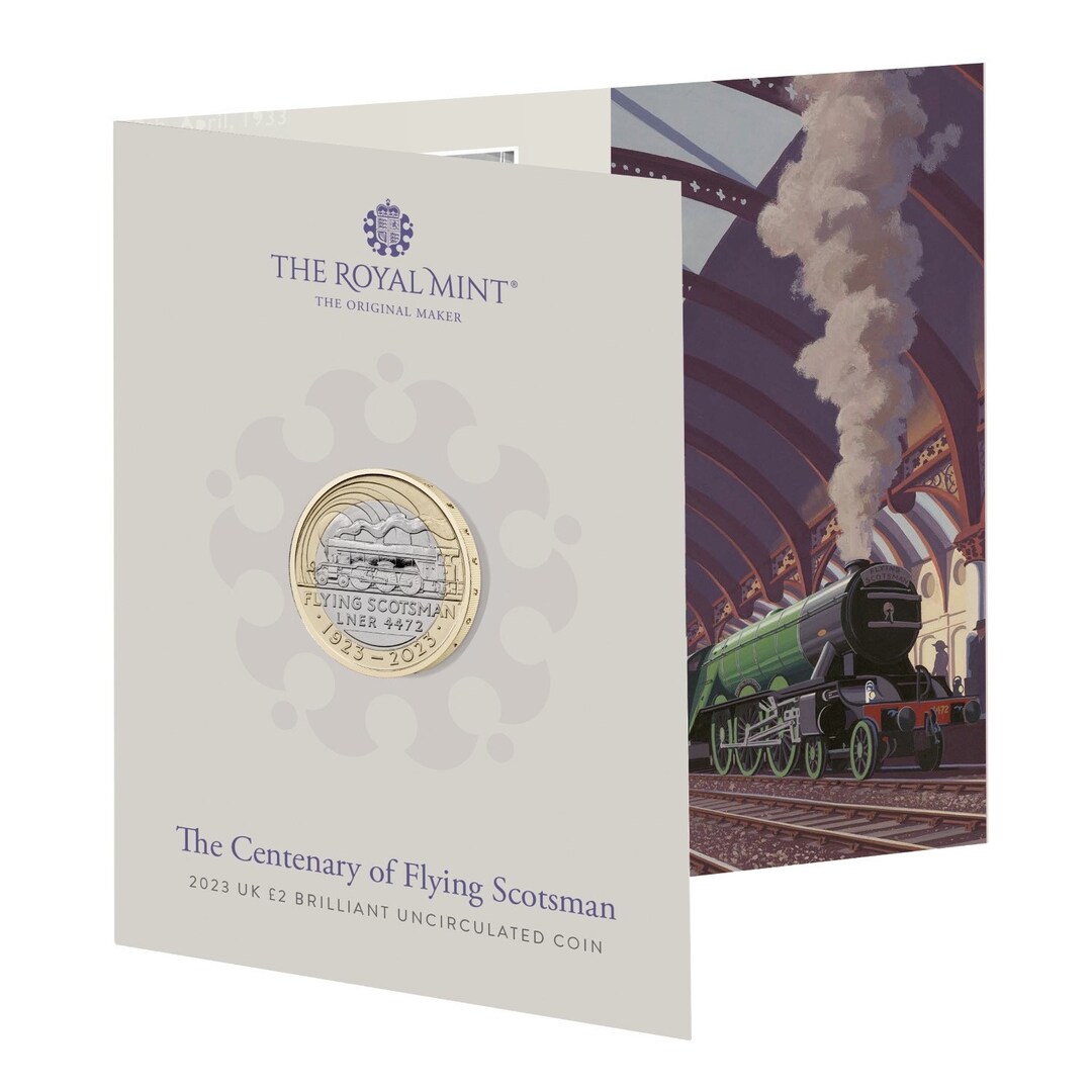 Scotsman Coin 2023 the Flying Scotsman Royal Mint Two Pound Coin Brilliant ...