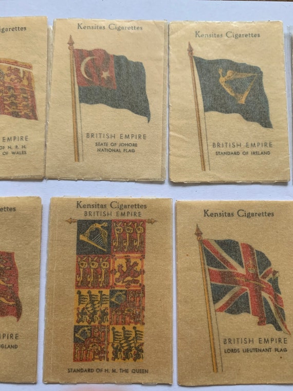 1934 J Wix Pack of 10 British Empire Flag Kensitas Cigarette