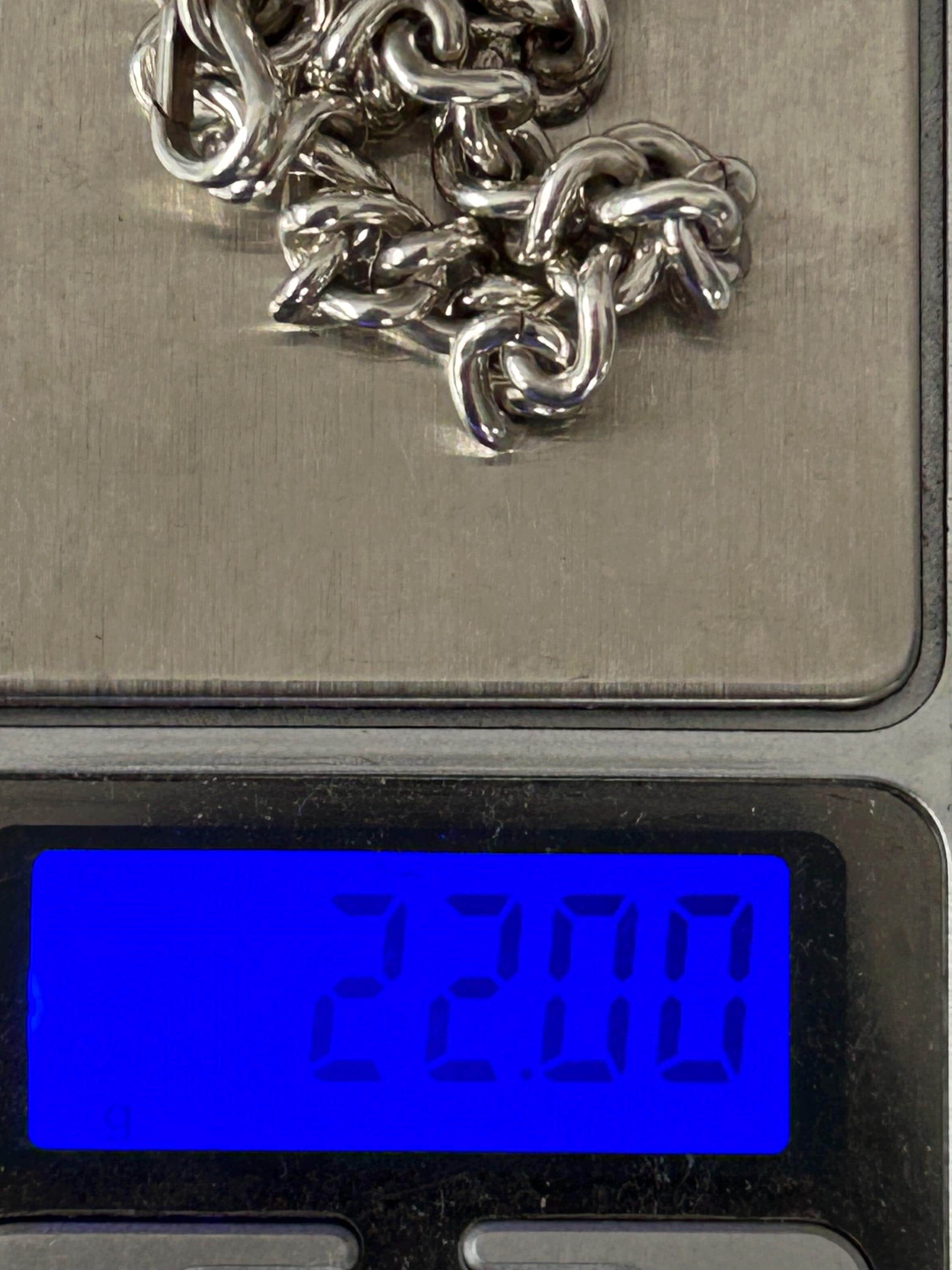 Bracelet Gourmette Ancien En Argent Sterling 925 - Poids 4.5g - Style Vintage - Occasion