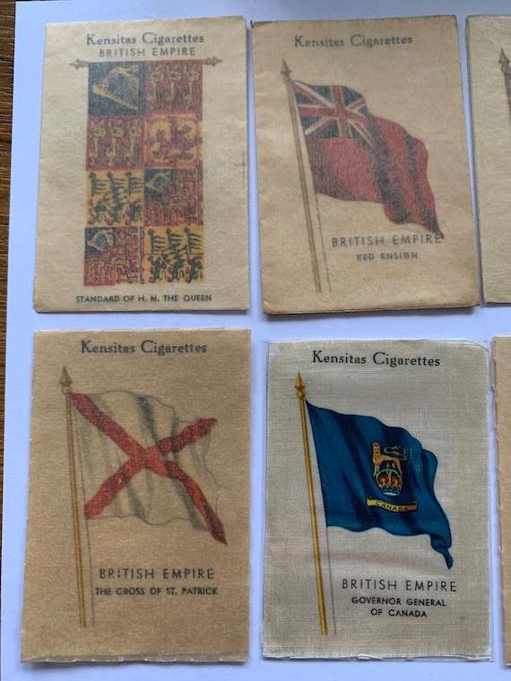 1934 J Wix Pack of 10 British Empire Flag Kensitas Cigarette