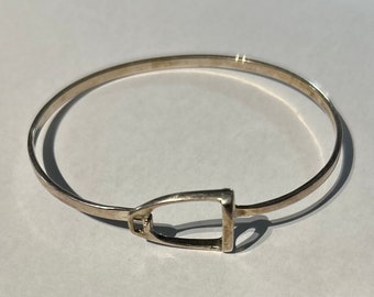 Horse Bangle, Stirrup, Equestrian Horse Jewellery Sterling Silver