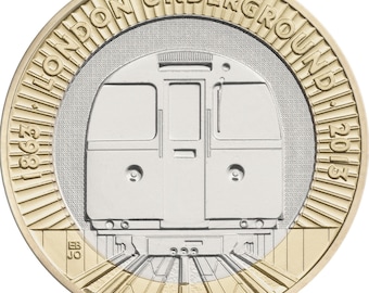 2013 London Underground set of 2 Two Pound Coins