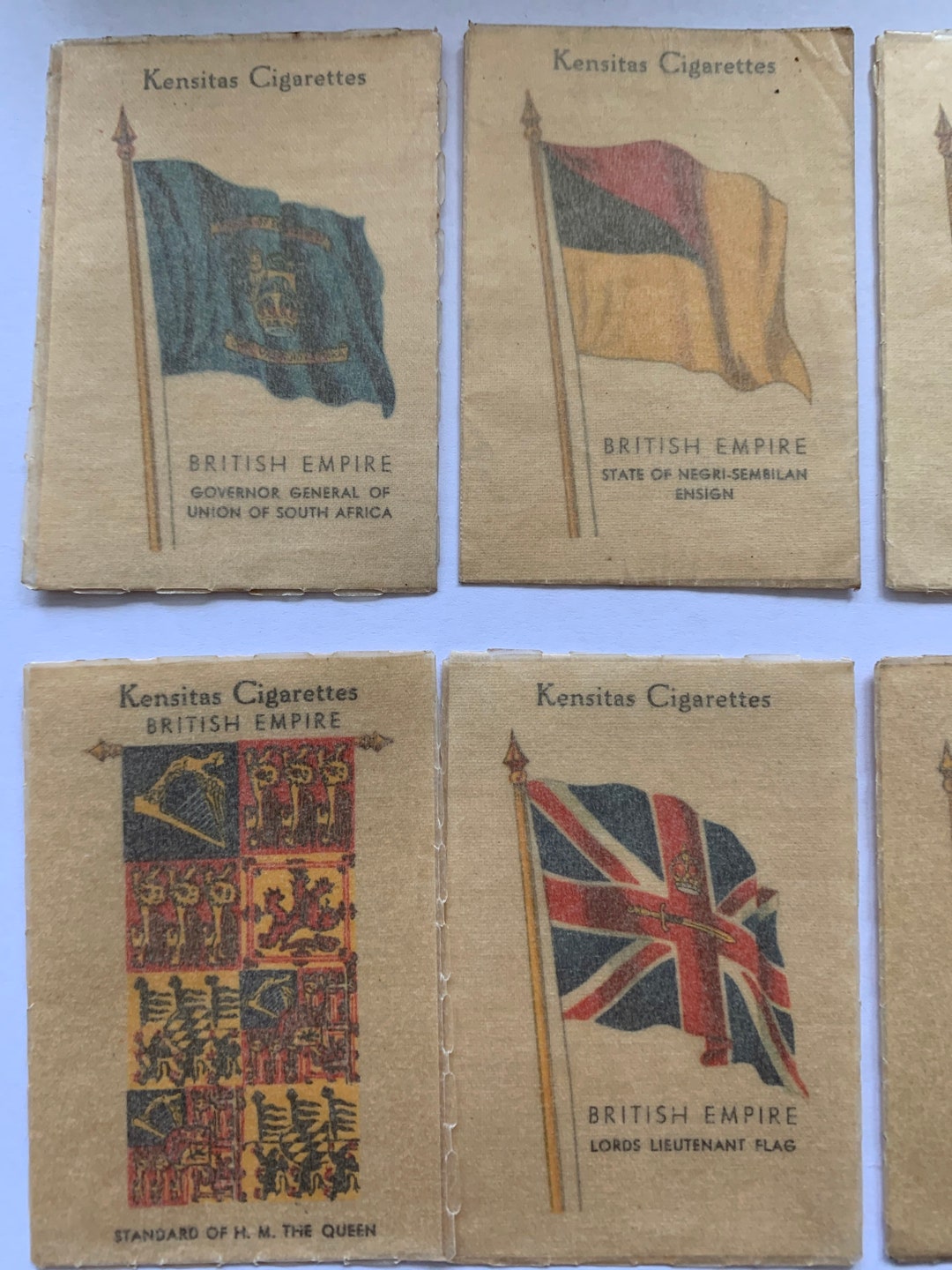 Buy 1934 J Wix Pack of 10 British Empire Flag Kensitas Cigarette