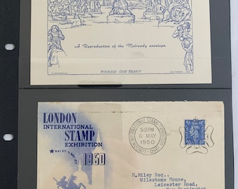 1950 London Stamp Exhibition First day Cover And Mulready Envelope Lot 6