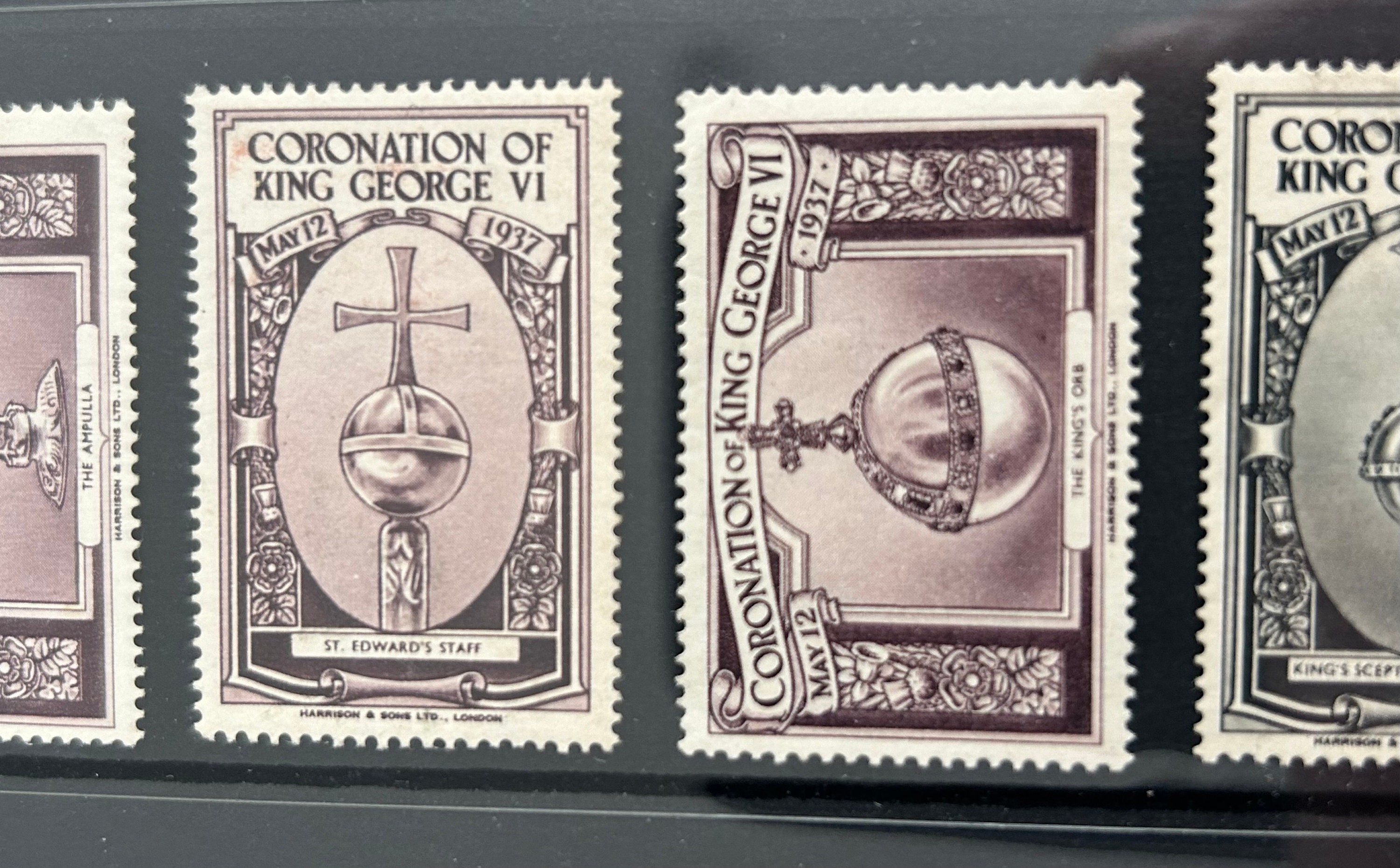 1937年 ジョージ6世戴冠式記念品 シンデレラ切手コレクション - Etsy 日本