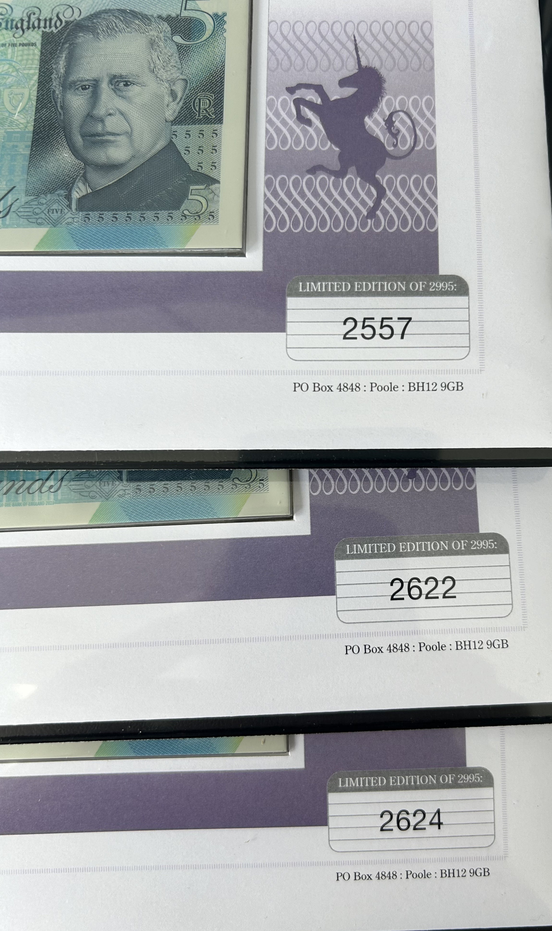 King Charles III 5 Pound Banknote First Day Issue Cover Limited