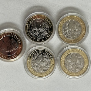 イギリス　2ポンドバイメタルピエフォー銀貨（チャールズ・ダーウィン）2009年 Rare two pound coin - Etsy 日本