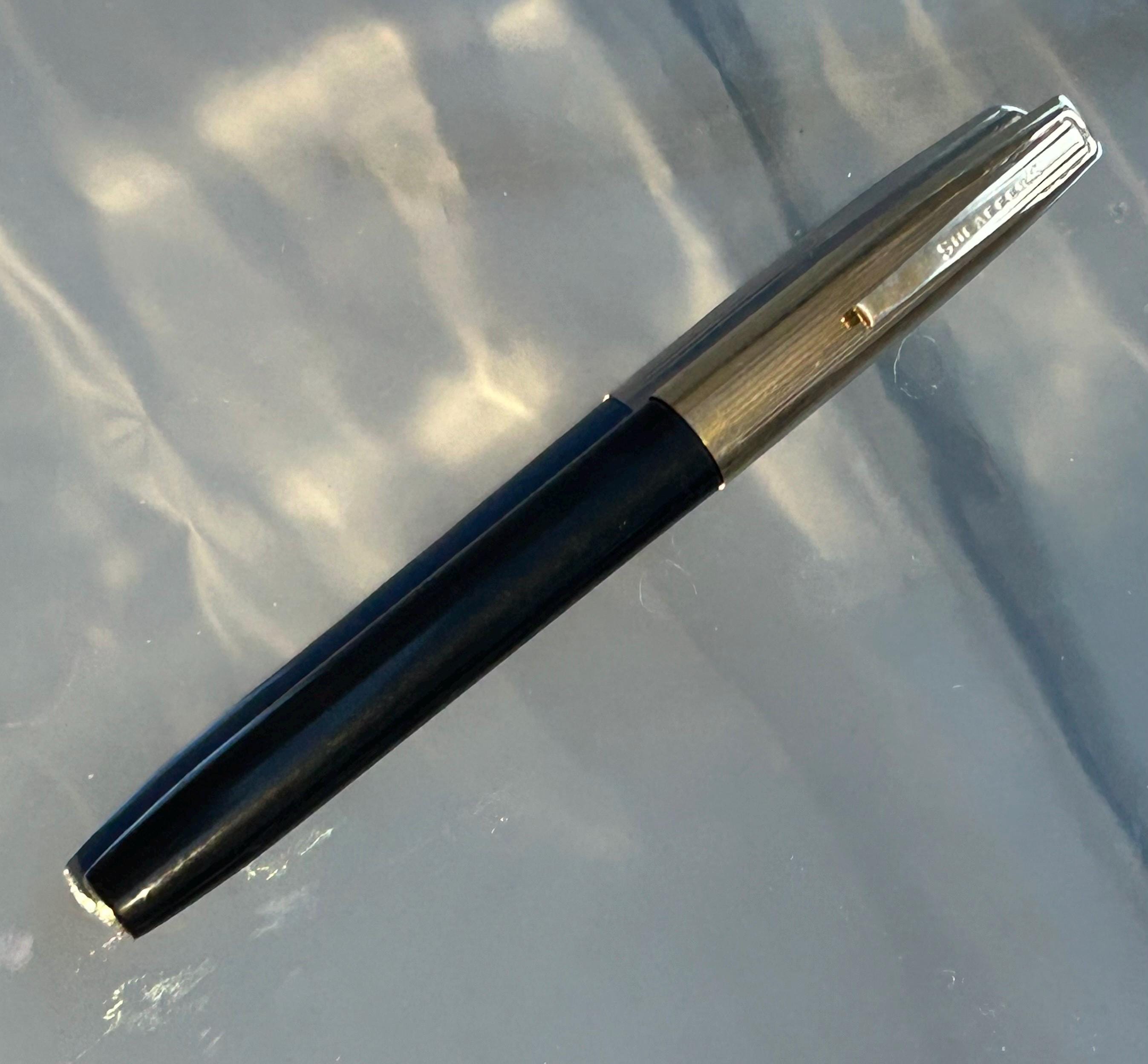 SHEAFFER 440 万年筆 金色と黒の装飾　14K サーファー Sheaffer Fountain Pen 440 - Etsy
