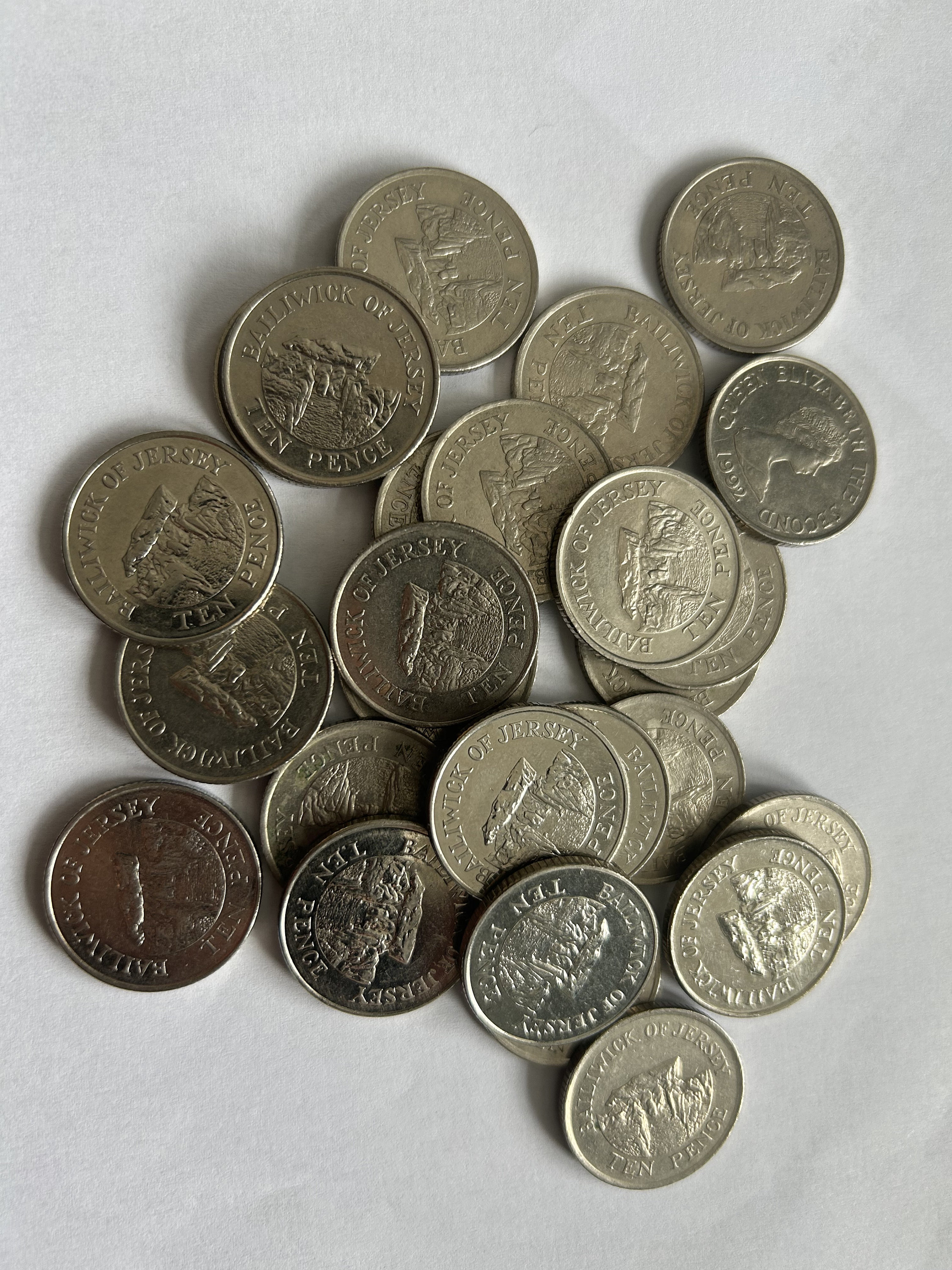 1992年 - 2017年 ジャージー管区 10ペンス硬貨セレクション - Etsy 日本