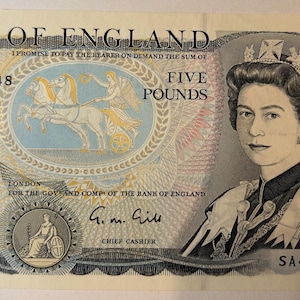 Bank of england 5 pounds - Etsy 日本