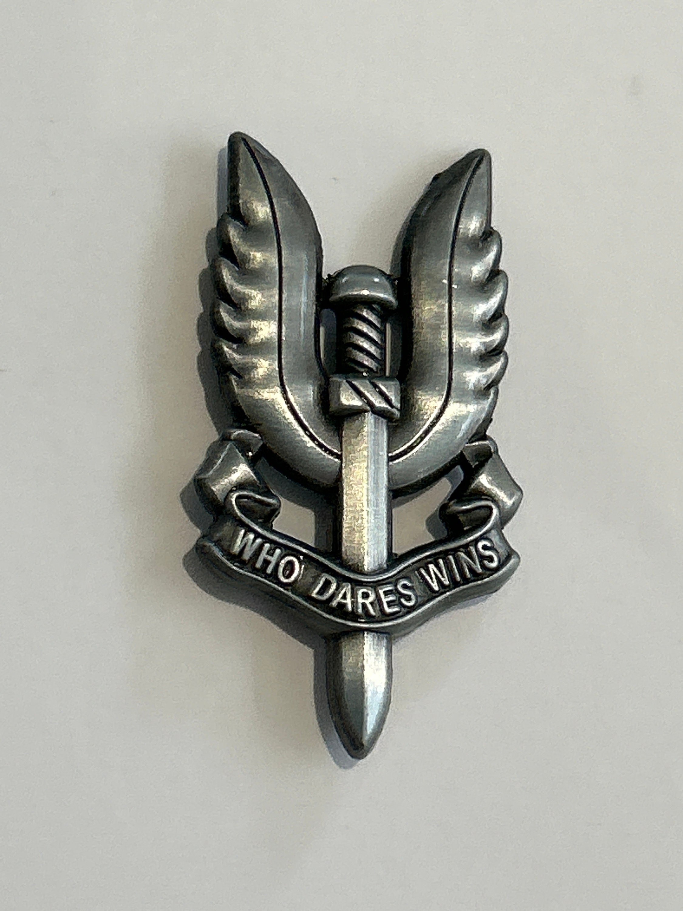SAS British Army Special Air Service Who Dares Wins Metal Military