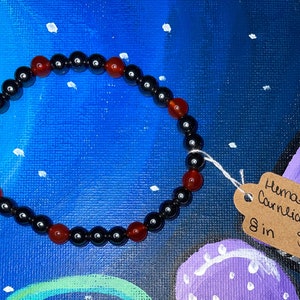 Carnelian and Hematite Bracelet