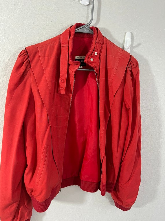 Vintage Mod Maid red silk coat