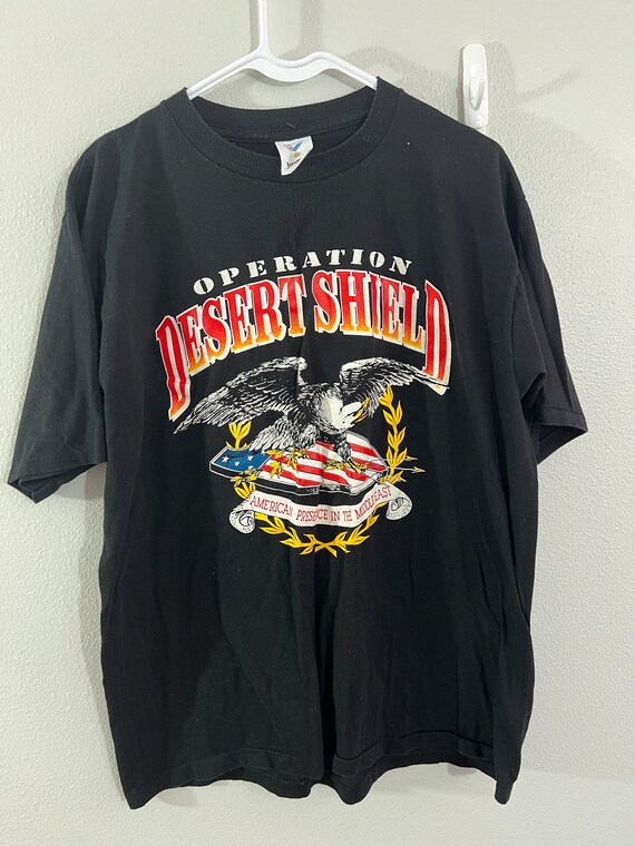 Vintage Operation Desert Shield Tshirt L