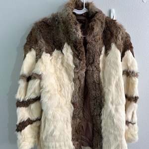 Vintage Sergio Valentine Pelzmantel in der Größe M