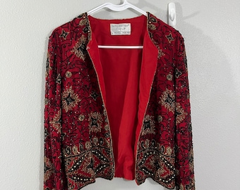 Vintage Papell Boutique beaded jacket