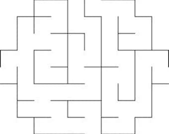 Set2 - 10 BEGINNER Mazes for FUN or Vision Therapy - Red Writing