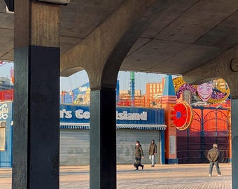 Impression artistique personnalisée de Coney Island Photography : art documentaire de Brooklyn, décoration murale nostalgie de New York