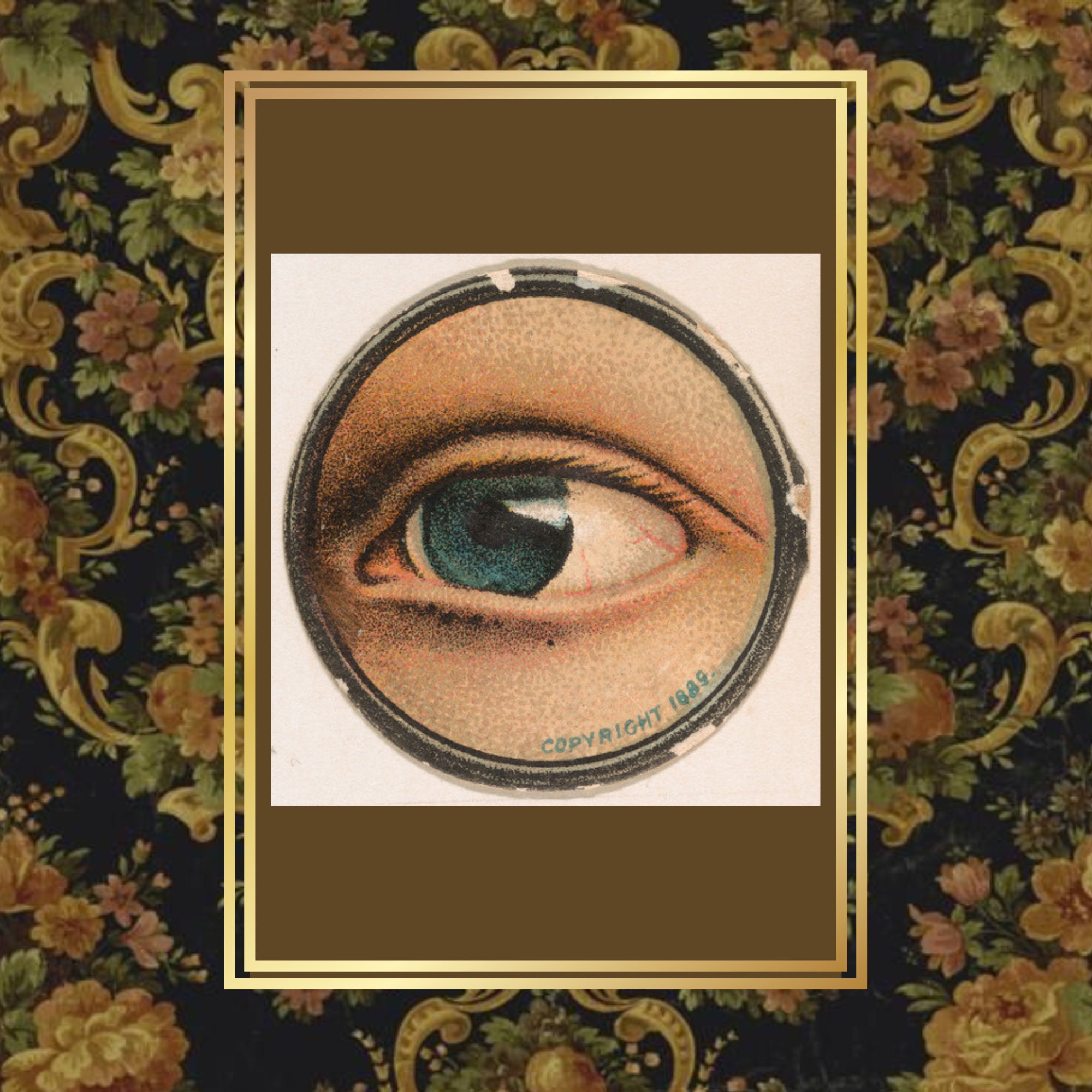 Monocle and Eye Trade Cards ca. 1889 Jocular Ocular series (N221) issued by  Kinney Bros. DIGITAL DOWNLOAD, Clip Art