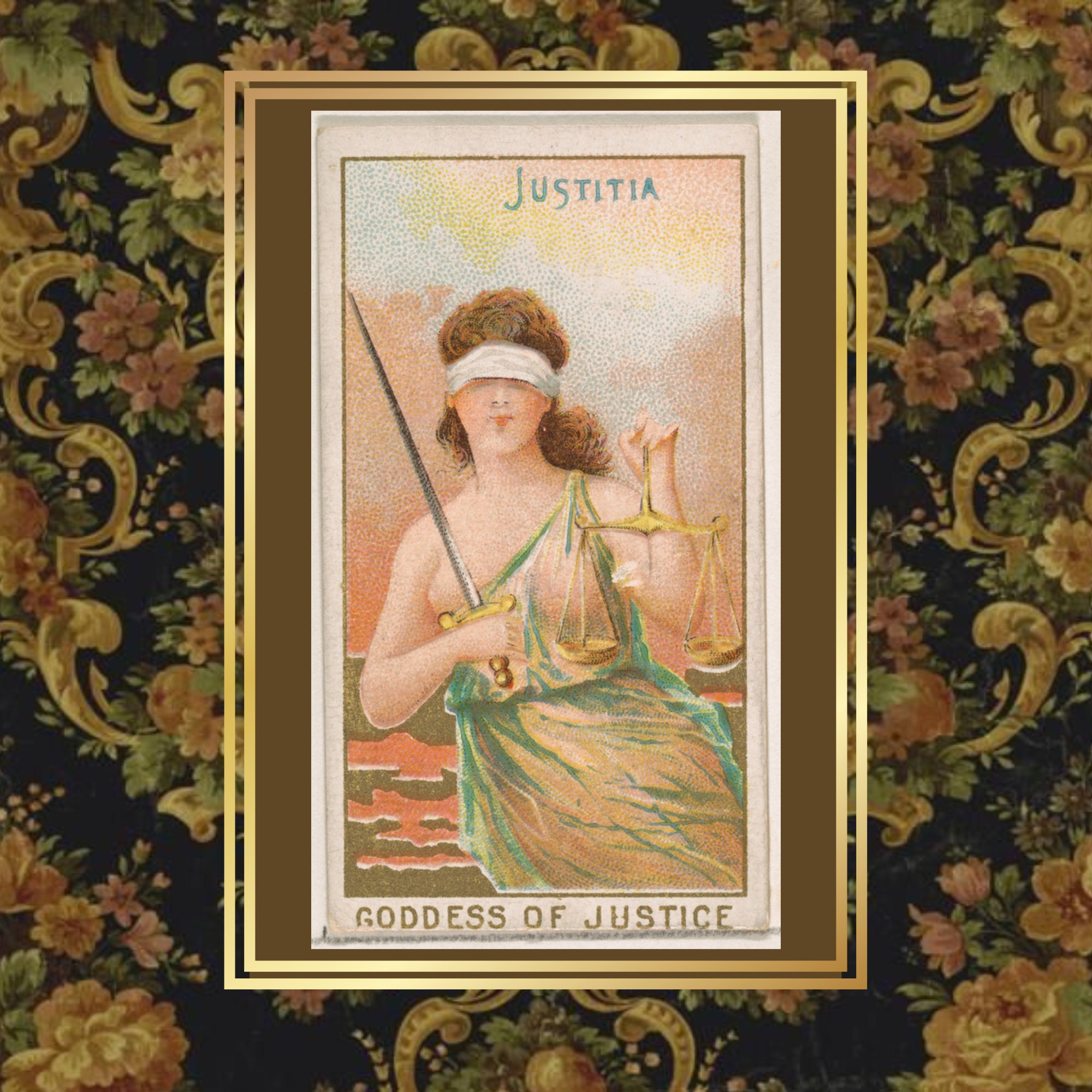 Justitia, Goddess of Justice, From the Goddesses of the Greeks and