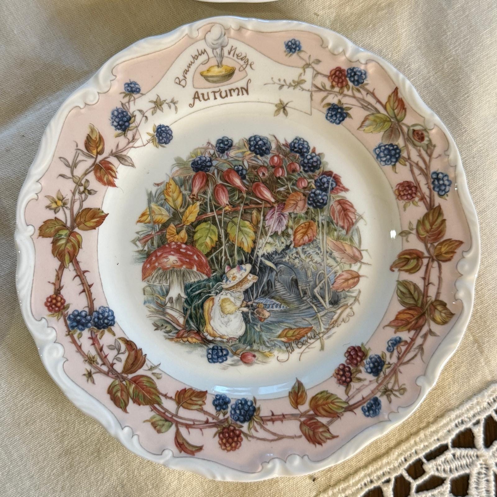 Royal Doulton Brambly Hedge Tea Plates: Four Seasons Bone China