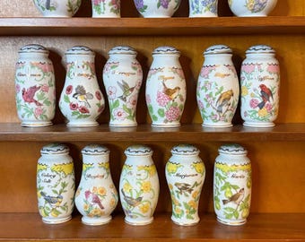 レノックス　スパイスジャー　ハーブ Lenox Spice Village Herb Storage Jars Victorian Houses Cottage