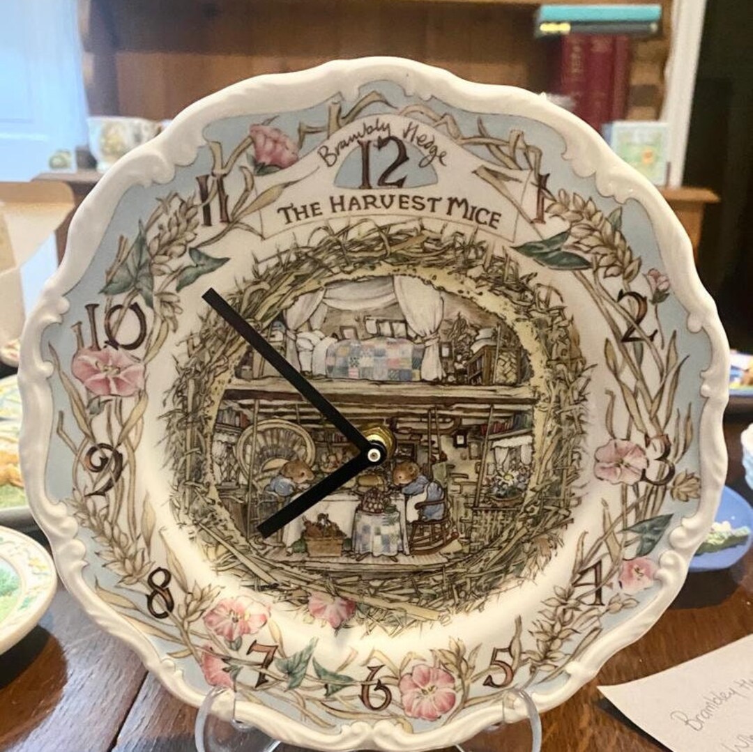  ブランブリーヘッジ HARVEST MICE 掛時計 ブランブリーヘッジクロックハーベストマウス - Etsy 日本