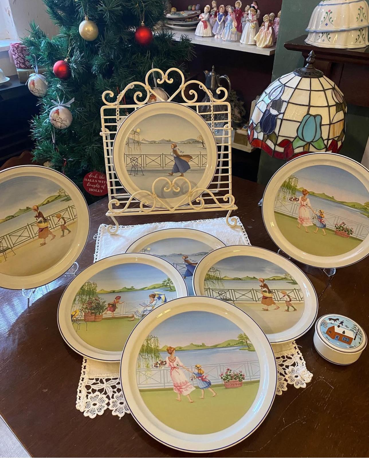 Villeroy & Boch, Collectible Four Seasons Plates, Spring, Summer 