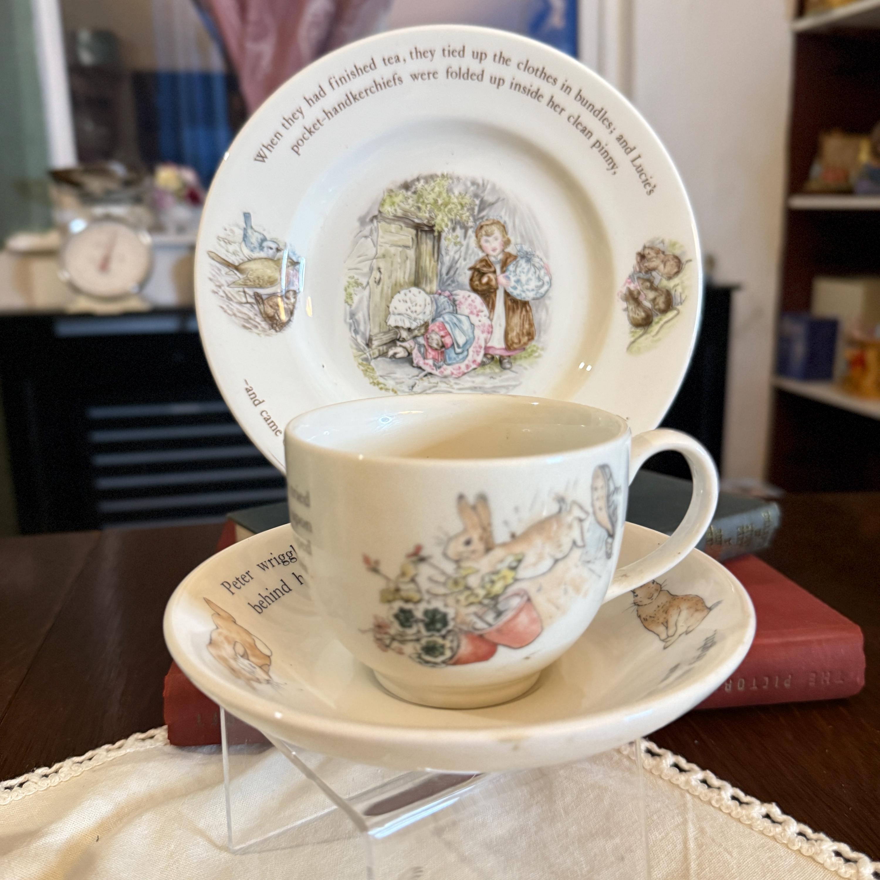 旧刻印・新品未使用 Mrs Tiggy-Winkleセット Mrs Tiggy Winkle Tea Set - Etsy