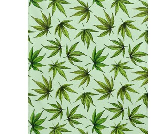 Falling Pot Leaves Velveteen Plush Blanket