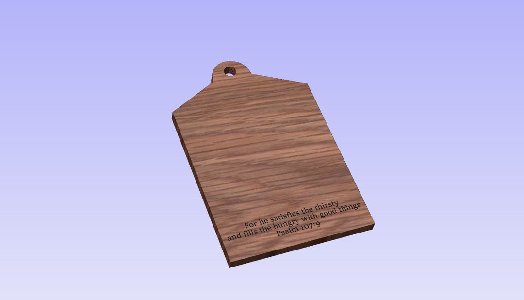 Cutting Board With Bible Verse CNC File - Includes Crv (vcarve File ...