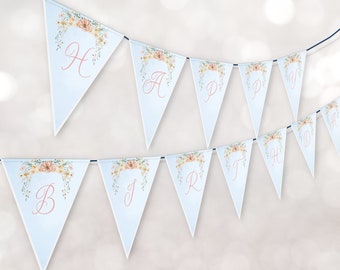 Fairy Garden Birthday Editable Fairy Birthday Banner Fairy Forest Girl Birthday Magical Download Printable Template ITP100