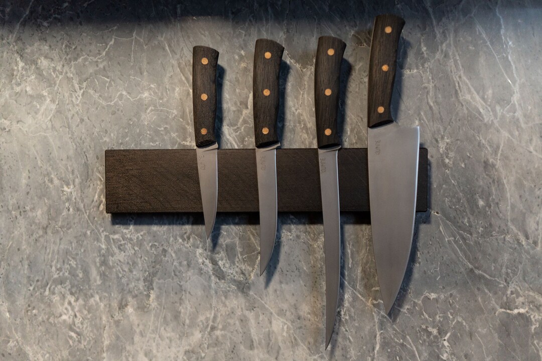 Knife Board Made Out of Bog Oak Age 2081 BC With Brass Inlays