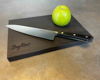 Serving, cutting  board made out of Bog Oak.  Unique  housewarming gift.