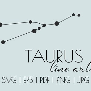 SVG Bundle | Hand-drawn Taurus Zodiac Sign