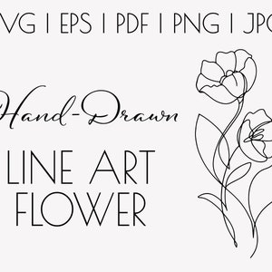 SVG Bundle | Line Art Flower