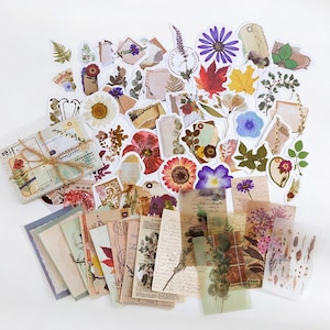 60x autocollants et papier décoratif pour journal, scrapbooking, agenda, album photo et cartes Blumenwelt