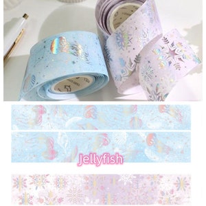 Magic Gold Foil Washi Tape Stars, Snow & Magic Themes For Journaling, Scrapbooking, Diary and Decoration image 3