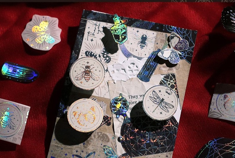 Magisches Goldfolien Washi Tape Sterne, Schnee & Zauber-Themen Für Journaling, Scrapbooking, Tagebuch und Dekoration Bild 7