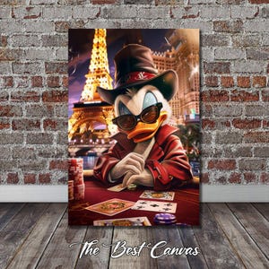 Scrooge McDuck Pop Art Canvas Print: Gallery Wrapped Wall Decor