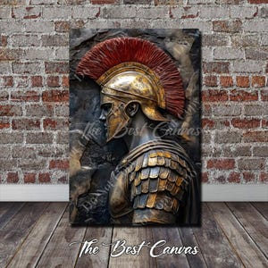 Roman Centurion Canvas Print: Ancient Warrior Wall Art