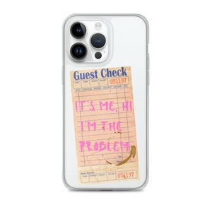 It's me, hi I'm the problem its me guest check phone case, anti hero phone case, retro guest check case, TS phone case, eras tour merch, TS