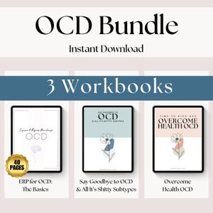 OCD-arbetsbok, ERP-terapiarbetsblad, hjälp med påträngande tankar (PDF-nedladdning)