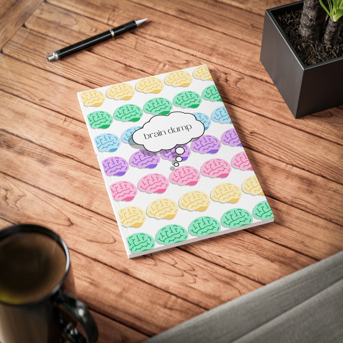 ADHD Journal Blank Soft Cover Journal for Mindfulness Self Care Journal