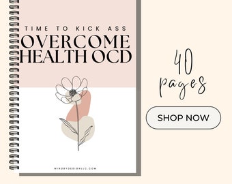 Overcome Health OCD & Health Anxiety | 40 Pages A4 Hypochondria Workbook Anxiety Workbook