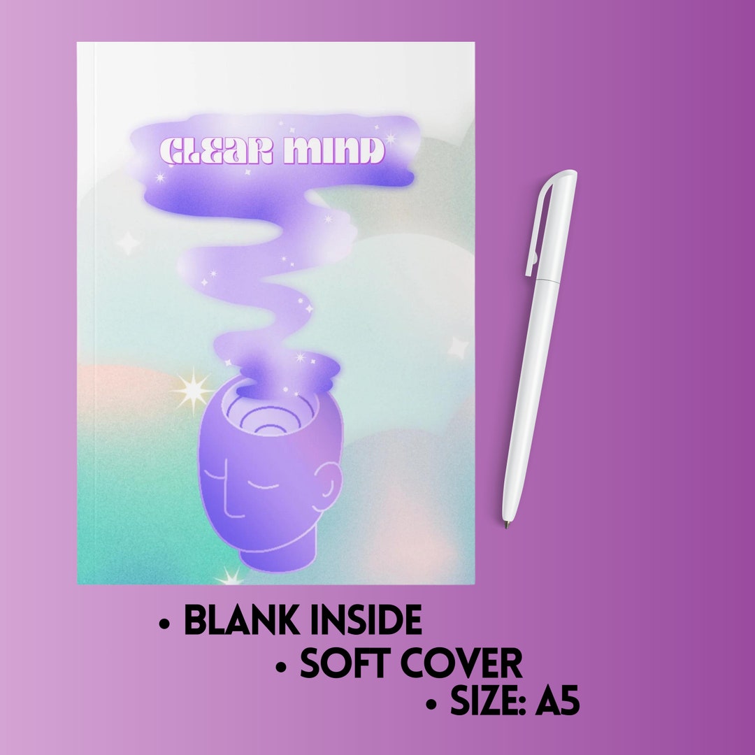 Clear Mind Journal: A5 Lined Notebook, Mental Health Tracker - Etsy