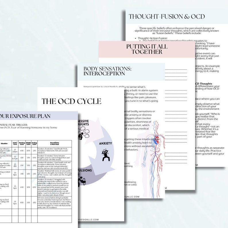 OCD Workbook: 38-page Guide for Individuals & Therapists - Etsy
