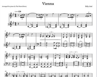 Vienna - Billy Joel - Piano Sheet Music