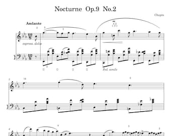 Nocturne Op.9 Nr.2 Noten für Klavier