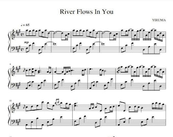 River Flows In You - Yiruma - Piano Sheet Music